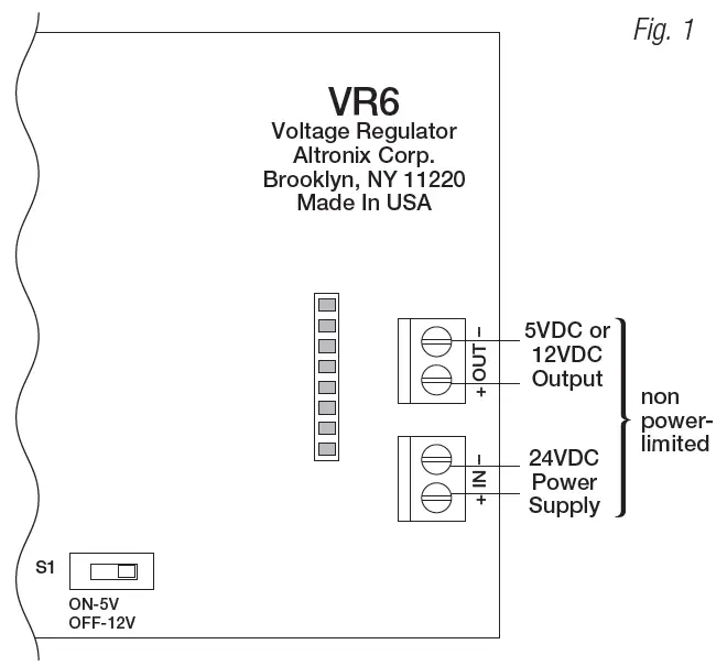 Altronix-VR6-Voltage-Regulator-fig-1