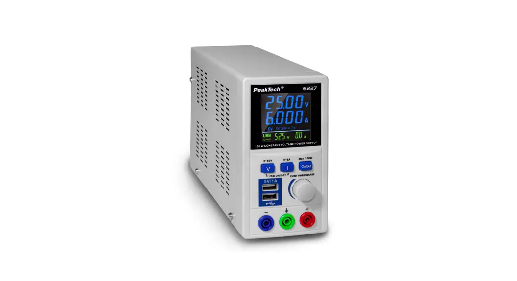 Peaktech 6227 Laboratory Switching Mode Power Supply Instruction Manual