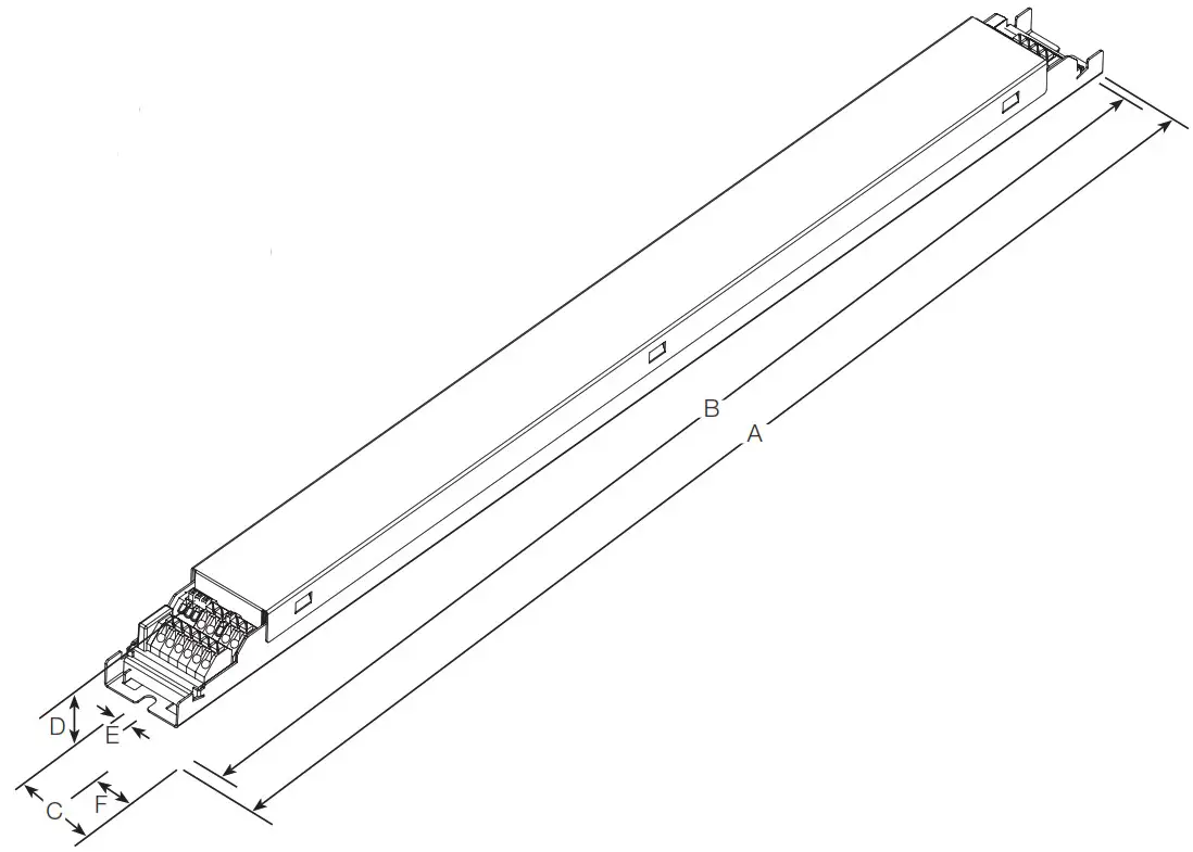 LUTRON T-Series LED Dimming Driver -W Case Dimensions 1