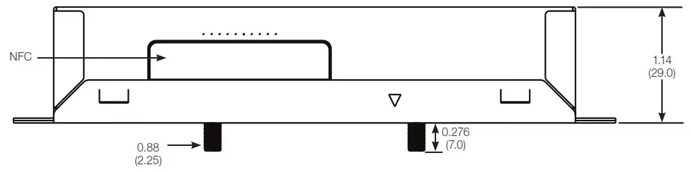 LUTRON T-Series LED Dimming Driver -YS Case Dimensions
