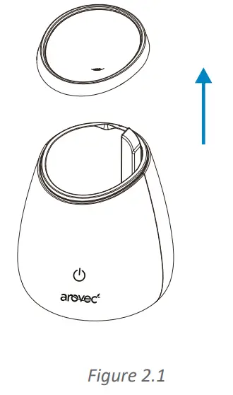 arovec AroDeluxe-120 Essential Oil Diffuser - the cover