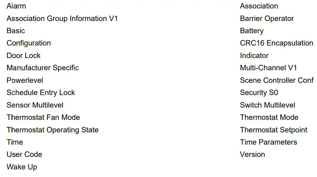 Z Wave DCH-G021 Staples Connect Hub powered by D-Link - Controlled Command Classes