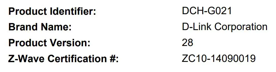 Z Wave DCH-G021 Staples Connect Hub powered by D-Link - General Information