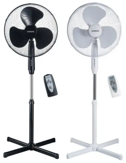 oceanic OCEAVP45B2 Remote Control Stand Fan