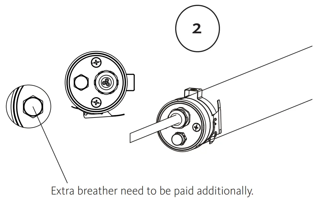 PipeLED High-quality Pipe Luminaire Installation illustration