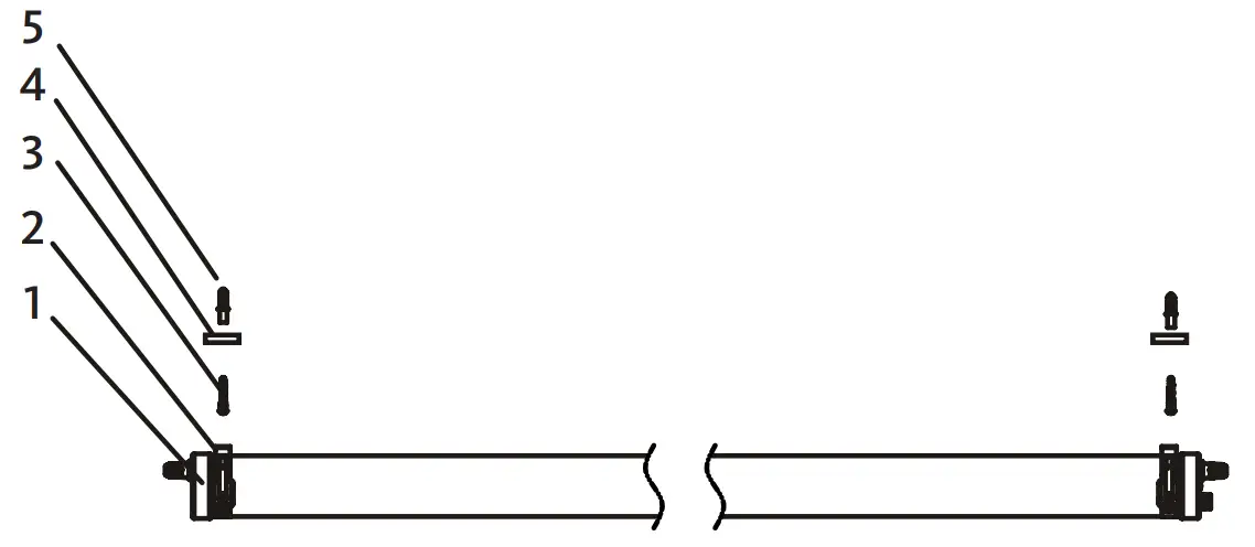 PipeLED High-quality Pipe Luminaire Ceiling installation