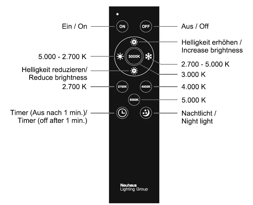 Paul Neuhaus 835793 PURE LINES LED ceiling light anthracite frame 110x30cm 4