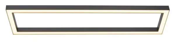 Paul Neuhaus 835793 PURE LINES LED ceiling light anthracite frame 110x30cm