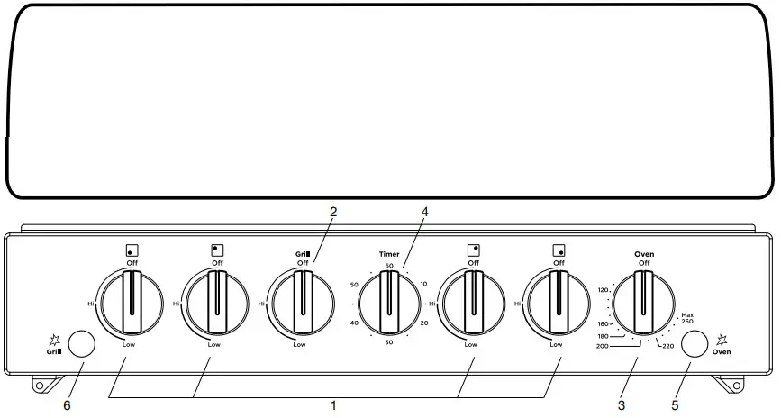 Westinghouse Elevated Cooking Appliances - model WDG110WC