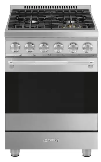 smeg SPR24UGGX 24 Inch Professional Gas Range