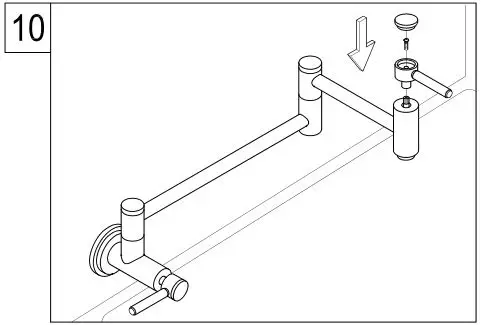 KINGSTON KS4102BX Brass Pot Filler in Polished Brass - Figure 10