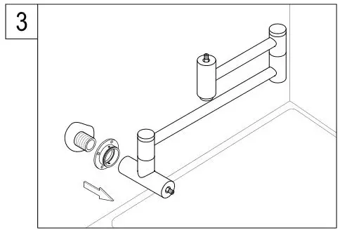KINGSTON KS4102BX Brass Pot Filler in Polished Brass - Figure 3