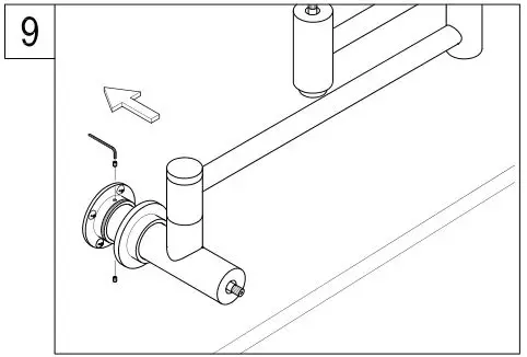 KINGSTON KS4102BX Brass Pot Filler in Polished Brass - Figure 9