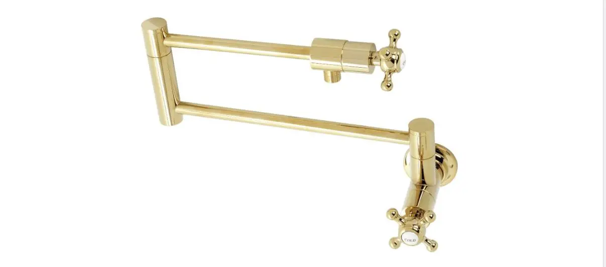Kingston Ks4102bx Brass Pot Filler In Polished Brass Instruction Manual