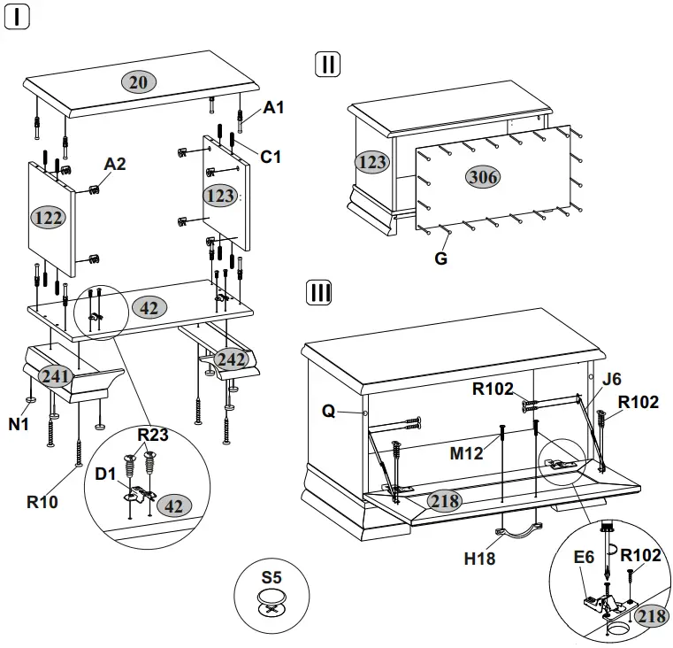 anrex Tiffany 1D Shoe Cabinet - FIGURE 3