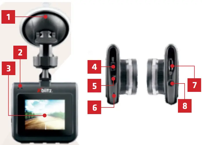 Xblitz Z4 Dashcam - Figure 1