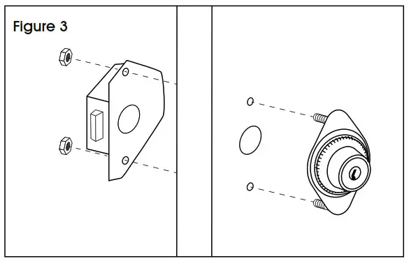 ULINE H-4810, H-4811 Locker Locks - Installatioon Figure 3