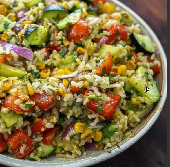 Roasted Corn, Avocado, Tomato & Grain Salad