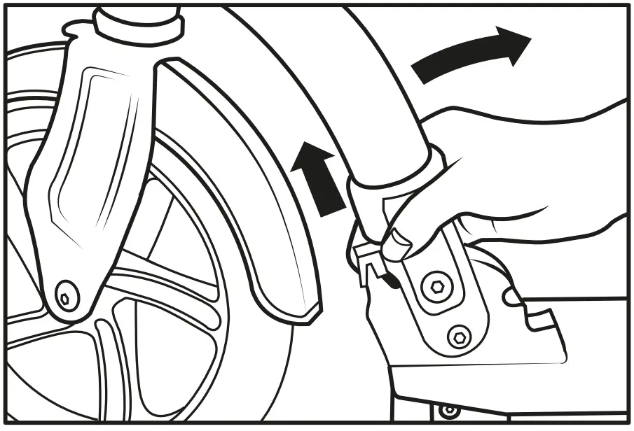 ZINC Urban 320 Pro Big Wheeled Folding Scooter - FIG 3