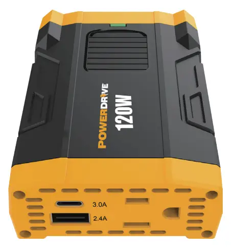 POWERDRIVE-PWD120-120-Watt-Power-Inverter-Owner's-Manual-product