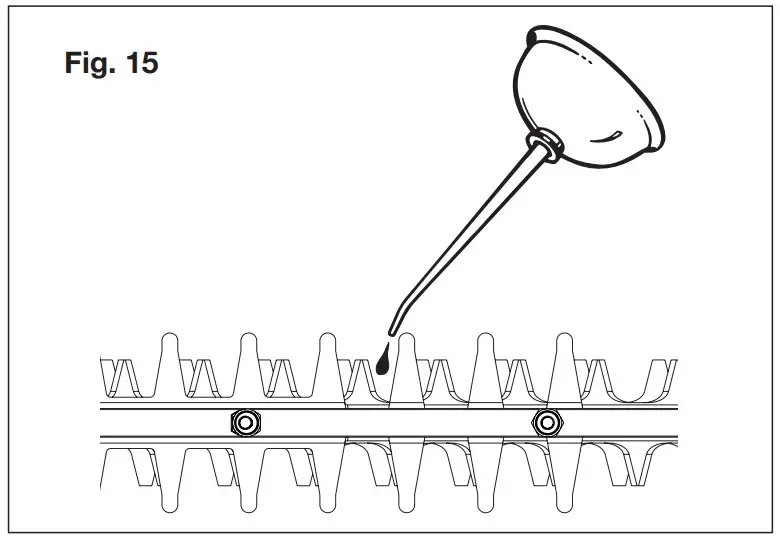 Lubricate the Blades