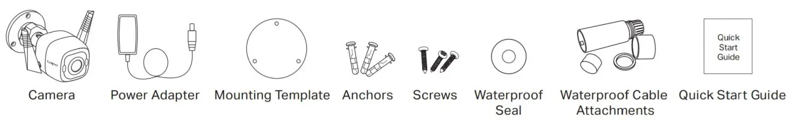 tp-link C320WS Outdoor Security Wi-Fi Camera - Package