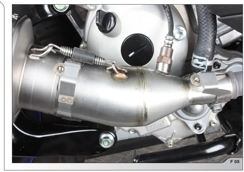 AKRAPOVIC Yamaha Tricity 300 Heat Shield - fig 4