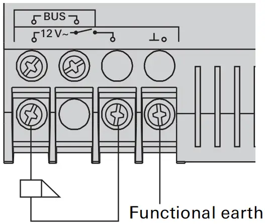 GIRA 1288 Series Video Control Device - Functional earth