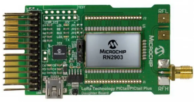 MICROCHIP-RN2903-LoRa-Technology-PICtail-PICtail-Plus-Daughter-Board-PRO