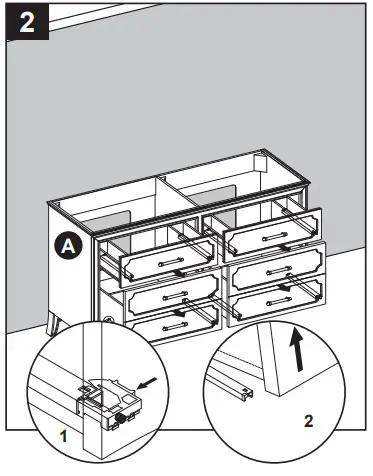 allen roth 1605VA-60-279-926 60-In Vanity with Top - INSTALLATION INSTRUCTIONS 1