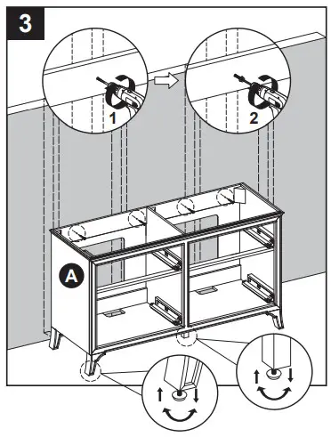 allen roth 1605VA-60-279-926 60-In Vanity with Top - INSTALLATION INSTRUCTIONS 2