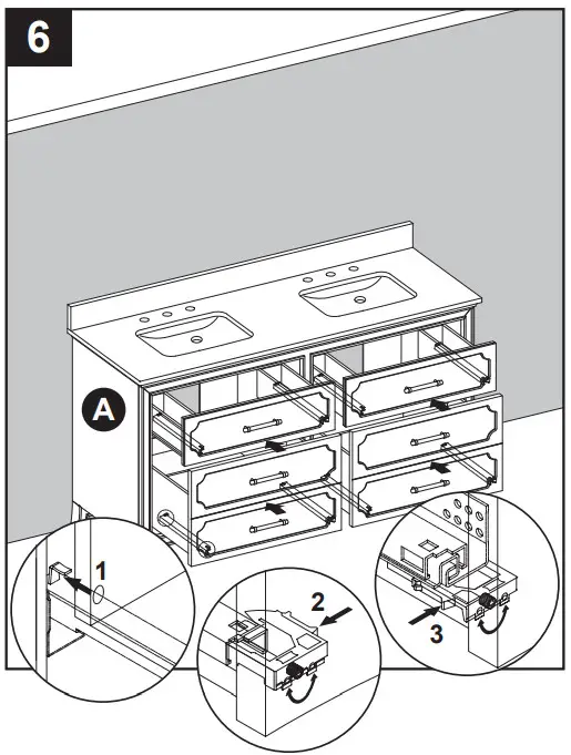 allen roth 1605VA-60-279-926 60-In Vanity with Top - INSTALLATION INSTRUCTIONS 6