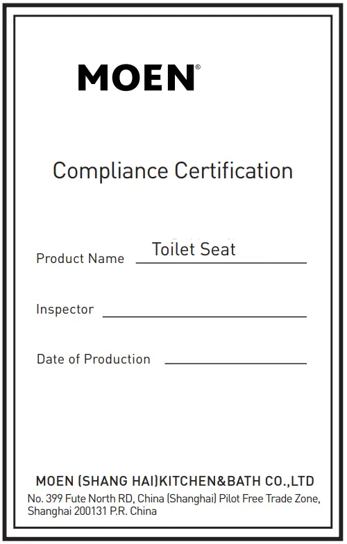 MOEN LIMITED WARRANTY
