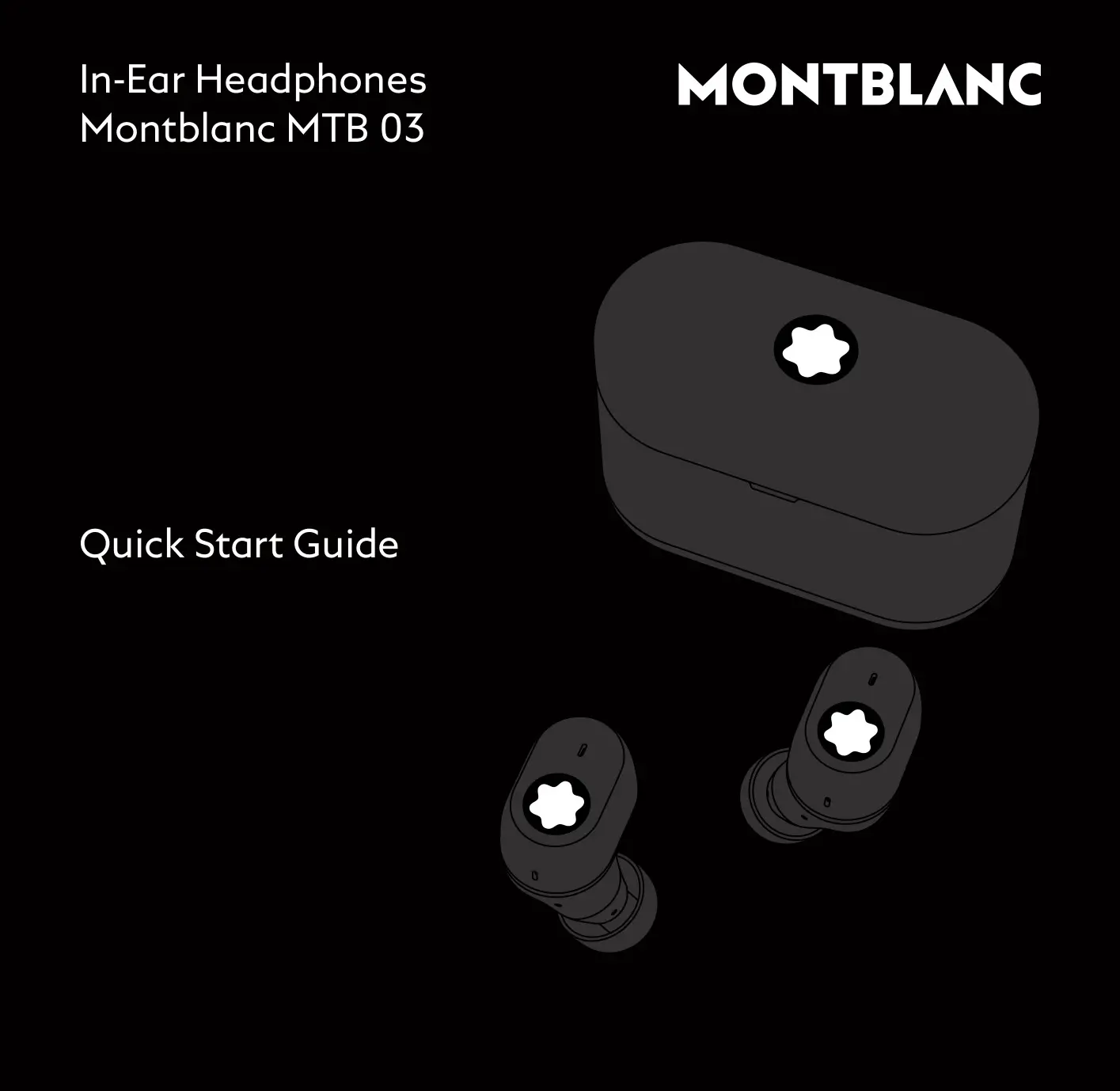 MONTBLANC MTB 03 In-Ear Headphones User Guide