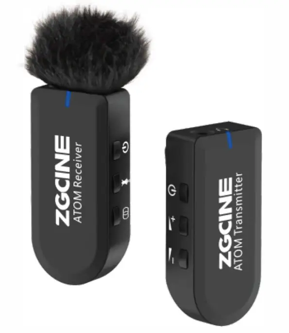 ZGCINE ATOM Smartphone Wireless Lavalier Vlogging Microphone Kit
