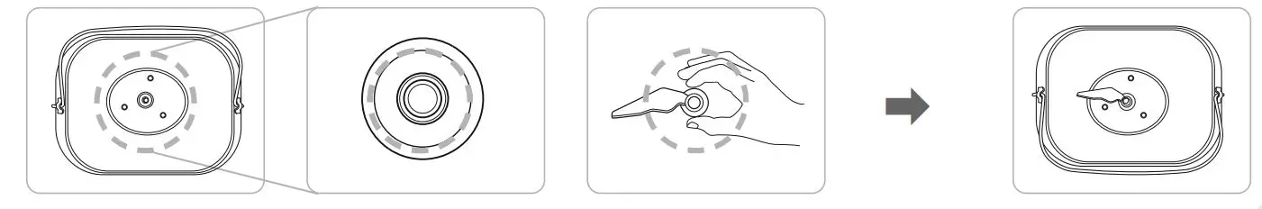CUCKOO 100752102 Compact Automatic Bread Maker - Push the kneading paddle onto the drive shaft inside the bread pan.
