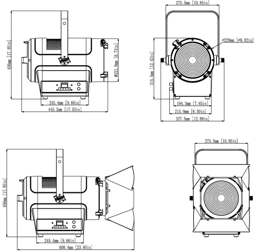ELATION-PROFESSIONAL-KL-FRESNEL-8-Tungsten-LED-Fresnel-Light-FIG 11
