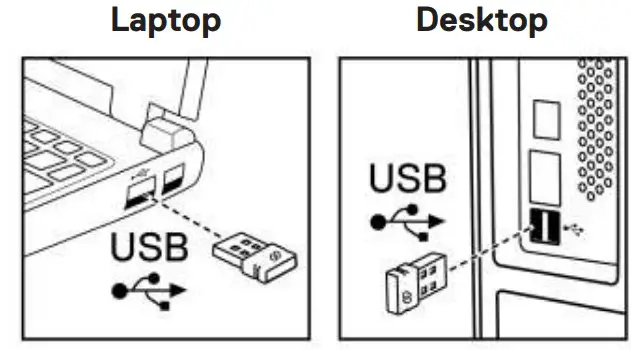 using the USB dongle