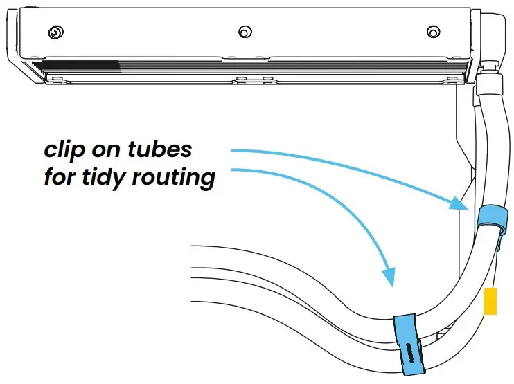 INSTALL THE TUBE CLIPS