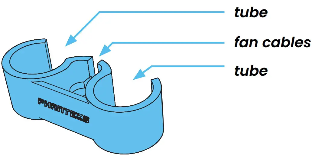 INSTALL THE TUBE CLIPS