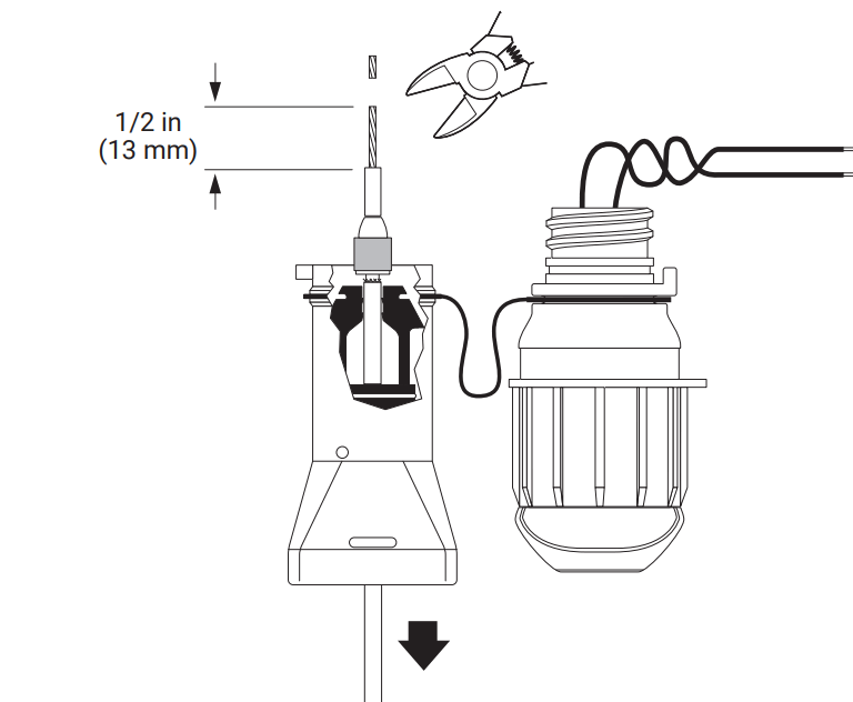 nVent RAYCHEM E-100-L-A High-Profile Lighted End Seal - conductors