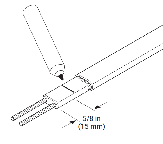 nVent RAYCHEM E-100-L-A High-Profile Lighted End Seal - jacke