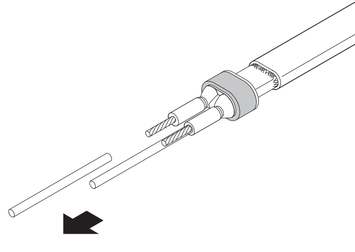 nVent RAYCHEM E-100-L-A High-Profile Lighted End Seal - plastic bag
