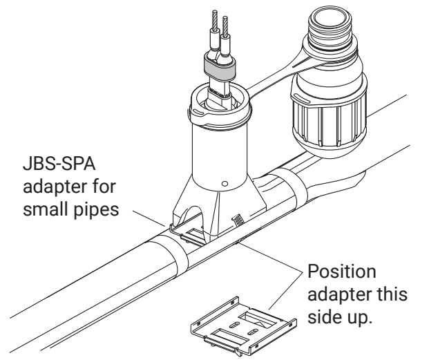 nVent RAYCHEM E-100-L-A High-Profile Lighted End Seal - stand and pipe