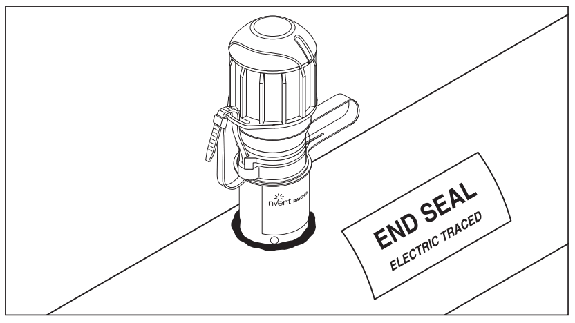 nVent RAYCHEM E-100-L-A High-Profile Lighted End Seal