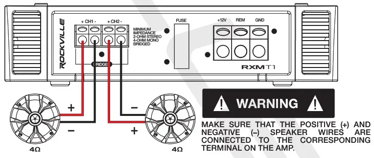 ROCKVILLE RKL65MBW Marine Speaker - Speaker Configuration