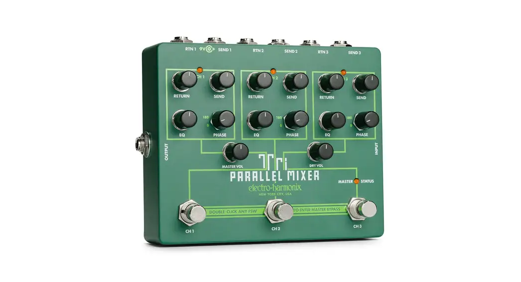 Electro-harmonix Tri Parallel Mixer Effects Loop Mixer/switcher User Manual