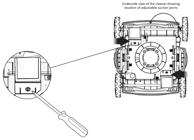 ADJUSTING THE SUCTION PORTS
