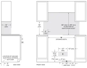 WOLF Gas Range - instalation