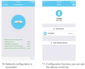 TESLA OSK102 Split Type Air Conditioner - network configuration